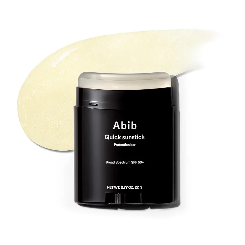 Abib Abib Quick Sunstick Protection Bar SPF50+ Broad Spectrum, Glowy Sunscreen Stick for Dry & Sensitive Skin, No White Cast,