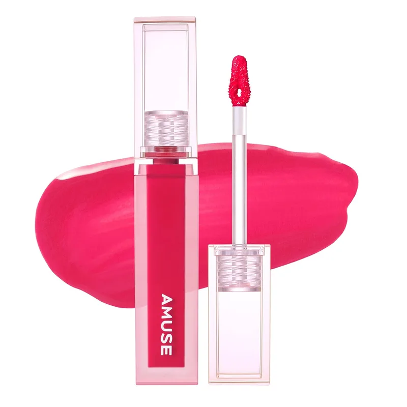 Amuse Amuse DEW TINT, Genuine Product, Korean Cosmetic, Makeup, Lipstick, Tint, Glossy, Vegan (03 KKOTMOOL)