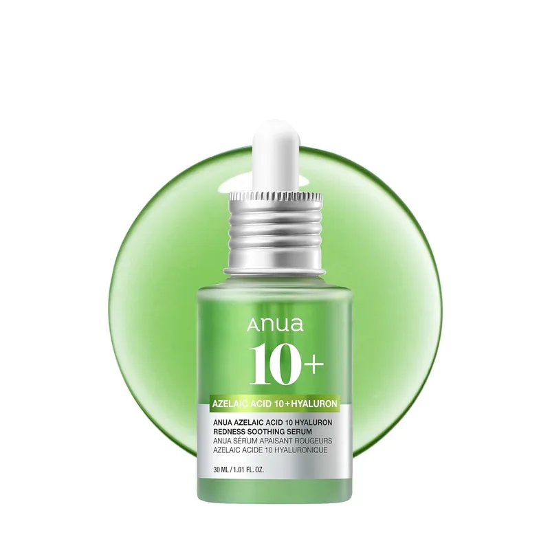 ANUA Anua Azelaic Acid 10 Hyaluron Redness Soothing Serum, Facial Serum for Blemish-Prone & Oily-Prone Skin, Lightweight & Hy