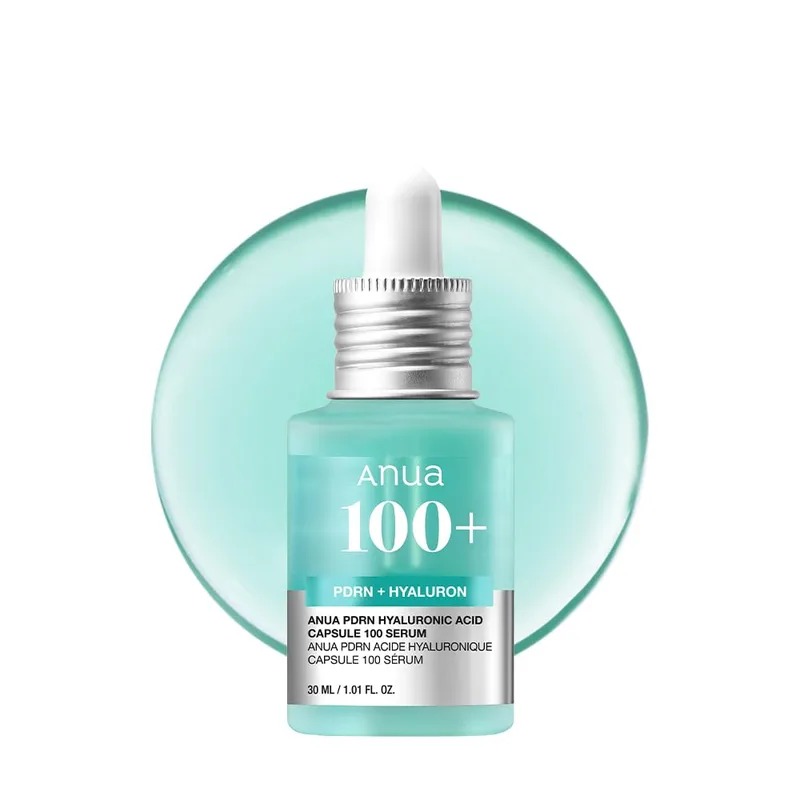 ANUA Anua PDRN Hyaluronic Acid Capsule 100 Serum, Radiant Face Serum, Salmon DNA, Hyaluronic Acid, Hydration, Moisture Plumpi