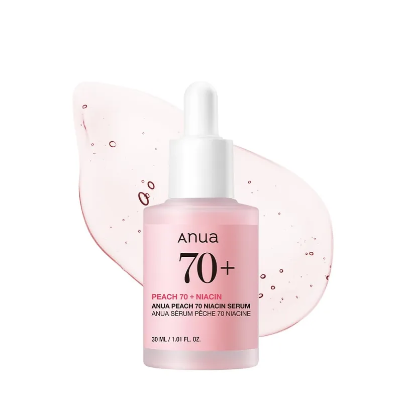 ANUA Anua Peach 70 Niacinamide Serum, Daily Glow Serum For Face, Skin Tone & Dullness Care with Vitamin B12, Lightweight, Hyd