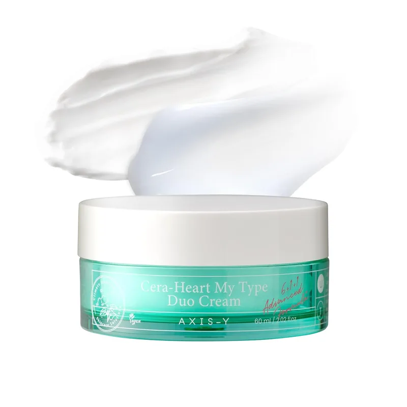AXIS-Y AXIS-Y Cera-Heart My Type Duo Cream with Heartleaf & Ceramide - Redness Relief & Moisture Skin Barrier Repair - Vegan Ko