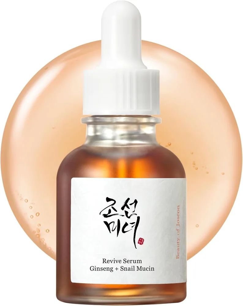 Beauty of Joseon Beauty of Joseon Revive Snail Mucin Ginseng Serum Hydrating Peptide Facial Moisturizer Dark Spot Acne Scar Remover for S