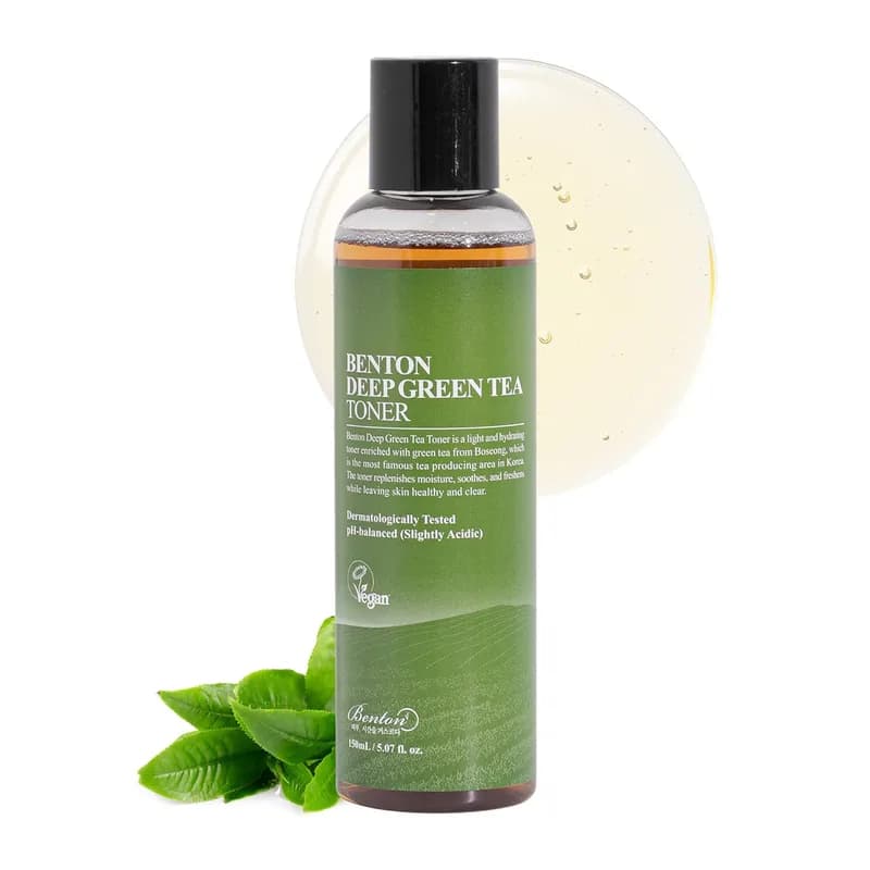 BENTON BENTON Deep Green Tea Toner 150ml (5.07 fl.oz.) - Nourishing & Hydrating Facial Toner for Oily and Sensitive Skin, Skin