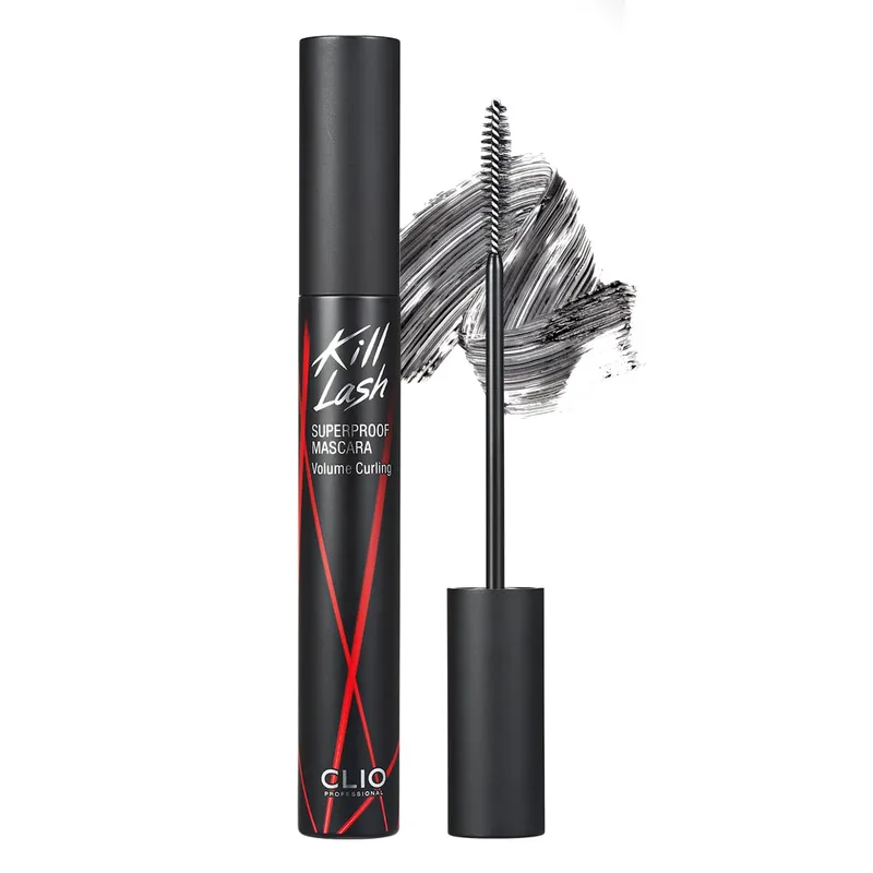 CLIO PROFESSIONAL CLIO Kill Lash Superproof Mascara, Waterproof Volumizing Black Mascara for Natural Curling, Smudge & Flake-Proof, Buliab