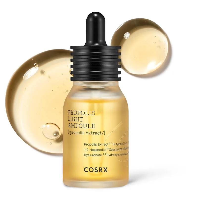 COSRX COSRX Propolis Ampoule, Glow Boosting Serum for Face with 73.5% Propolis Extract, 1.01fl.oz/30ml, Hydrating Essence for