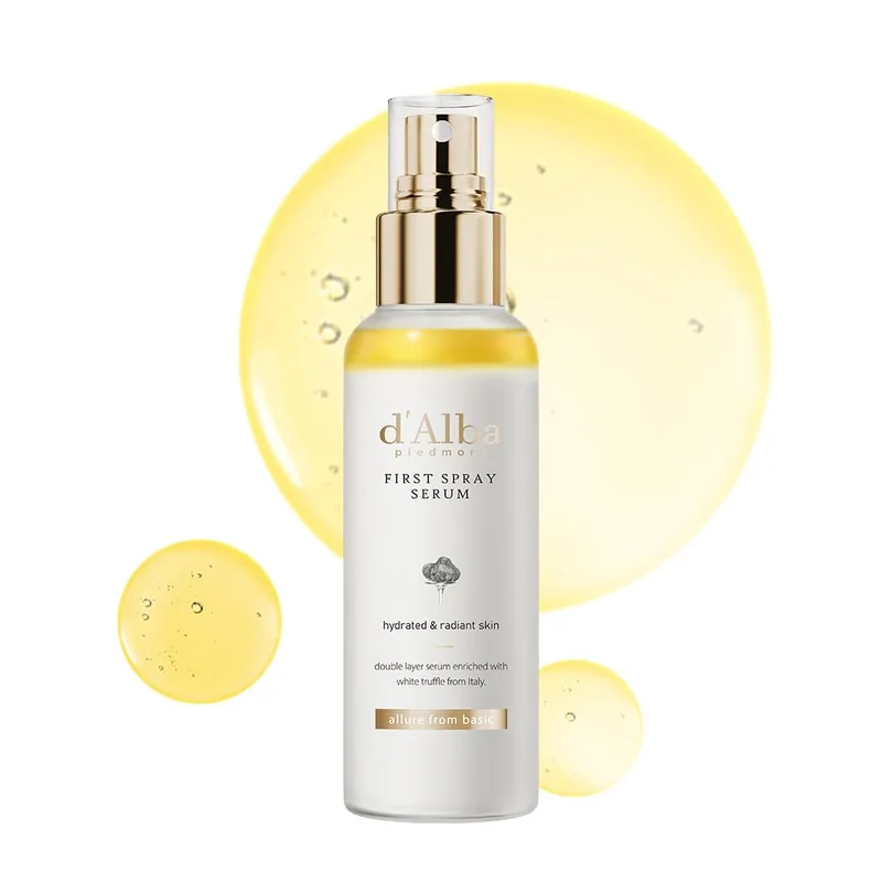 d'alba Piedmont d'alba Piedmont Italian White Truffle First Spray Serum, Vegan Skin Care, Light-weight Face Moisturizer, Glow Serum for