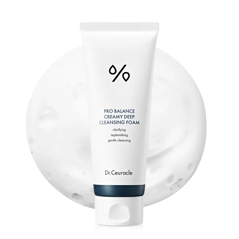Dr. Ceuracle Dr.Ceuracle Pro Balance Creamy Deep Cleansing Foam - Korean Daily Hydrating Facial Wash, Oil & Moisture Balance Cleanser