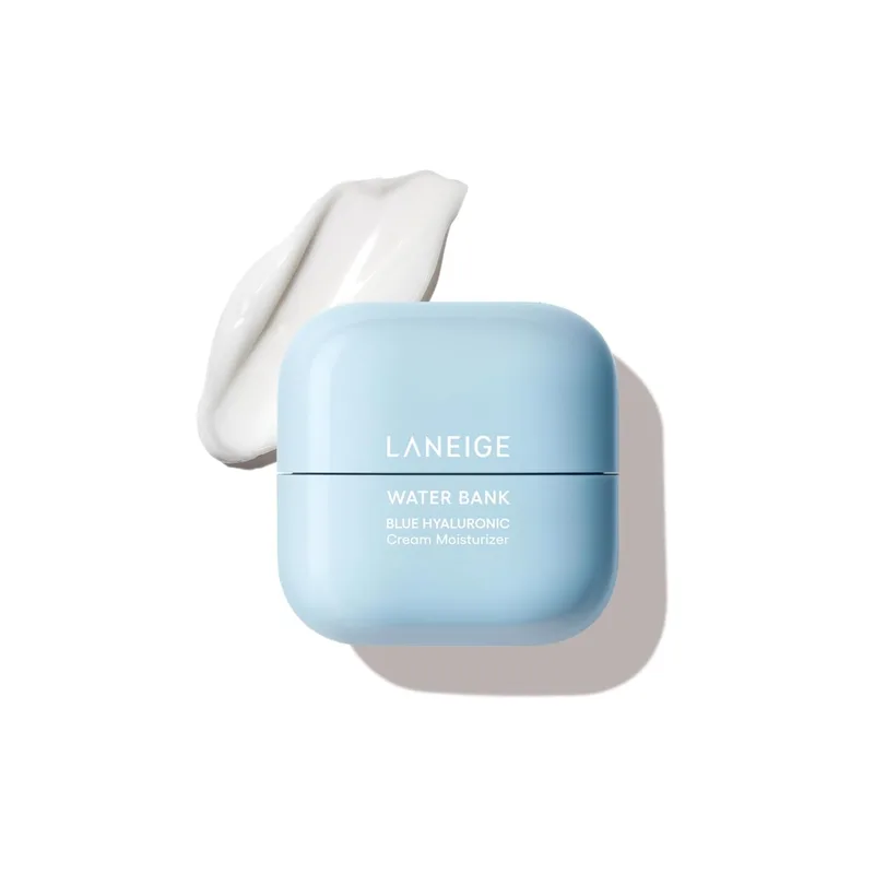LANEIGE LANEIGE Water Bank Blue Hyaluronic Acid Cream Daily Face Moisturizer: Hydrating Korean Lightweight Face Cream with Ceram