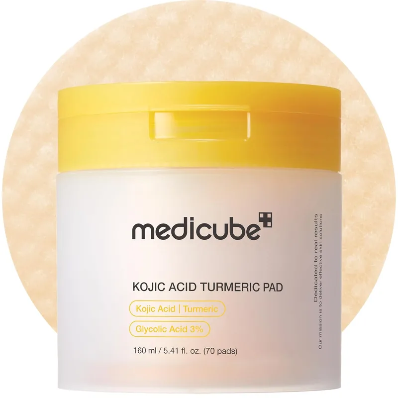 medicube medicube Toner Pads Kojic Acid Turmeric Clarifying Toner Pad for Troubled Skin & Use After Spot Care, Soothing with Koji