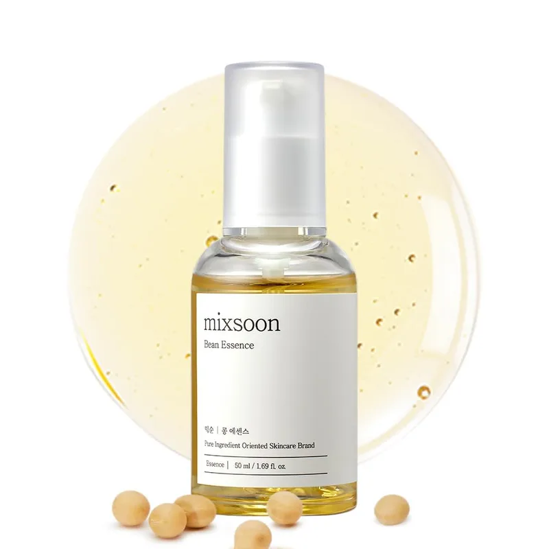 mixsoon mixsoon Bean Essence Korean Skin Care, Gentle AHA Exfoliating Essence for Glass Skin Glow, Hydrating Face Serum with Fer