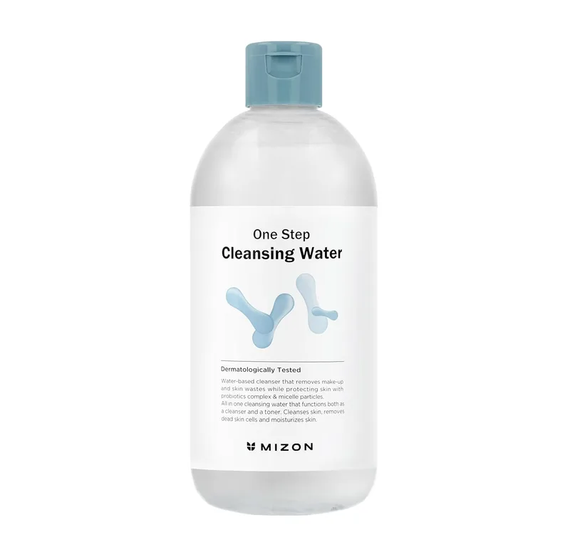 MIZON MIZON Micellar Cleansing Water, with Probiotics, Facial Cleanser, Makeup Remover, Natural Ingredients, for Sensitive Ski