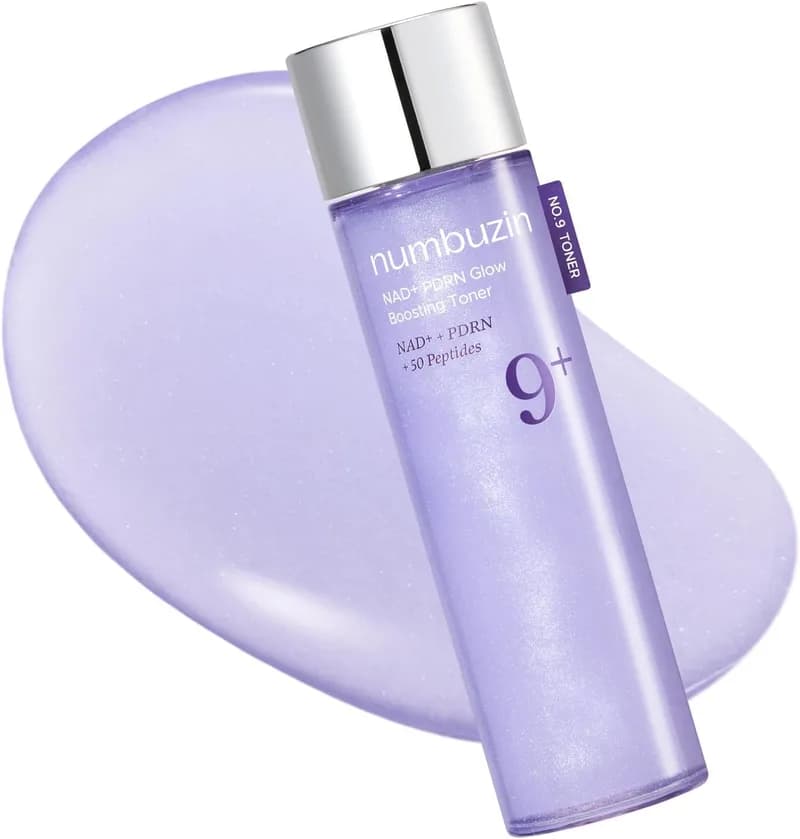 numbuzin numbuzin No.9 NAD+ Salmon PDRN Toner, Glass Skin Hydrating Toner with Peptides & Niacinamide, Instant Plumping, Firming