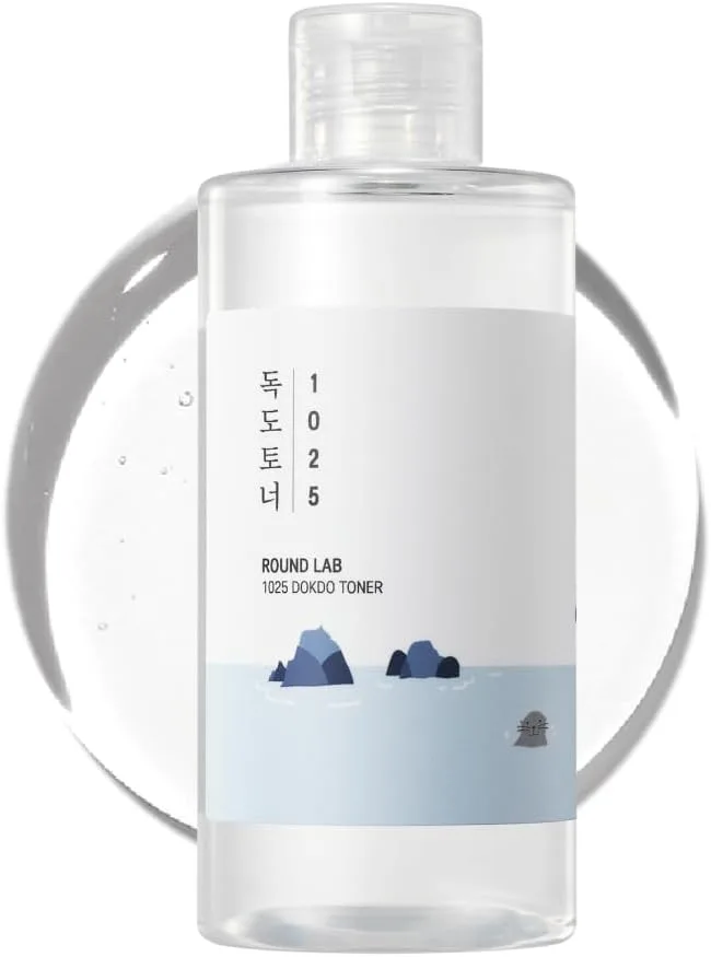 ROUND LAB ROUND LAB 1025 Dokdo Toner 6.76 Fl Oz, Oil Control and Reduces Excess Sebum, Gentle Exfoliating Facial Toner, Deep Sea W