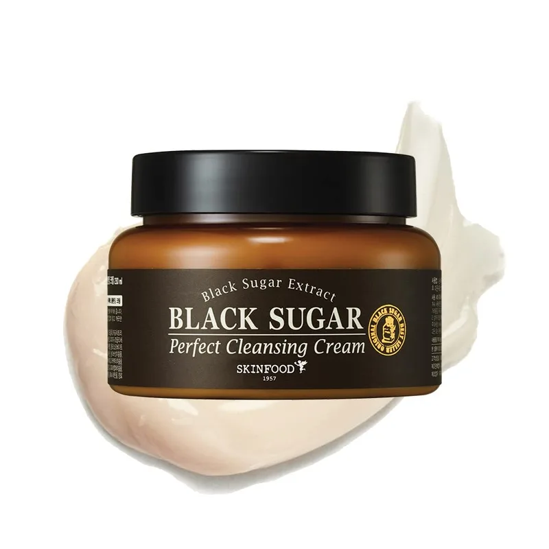 SKINFOOD 1957 SKINFOOD Black Sugar Perfect Cleansing Cream for Face 230ml - Oil Texture Deep Makeup Cleansing - Massage Cream for Smoo