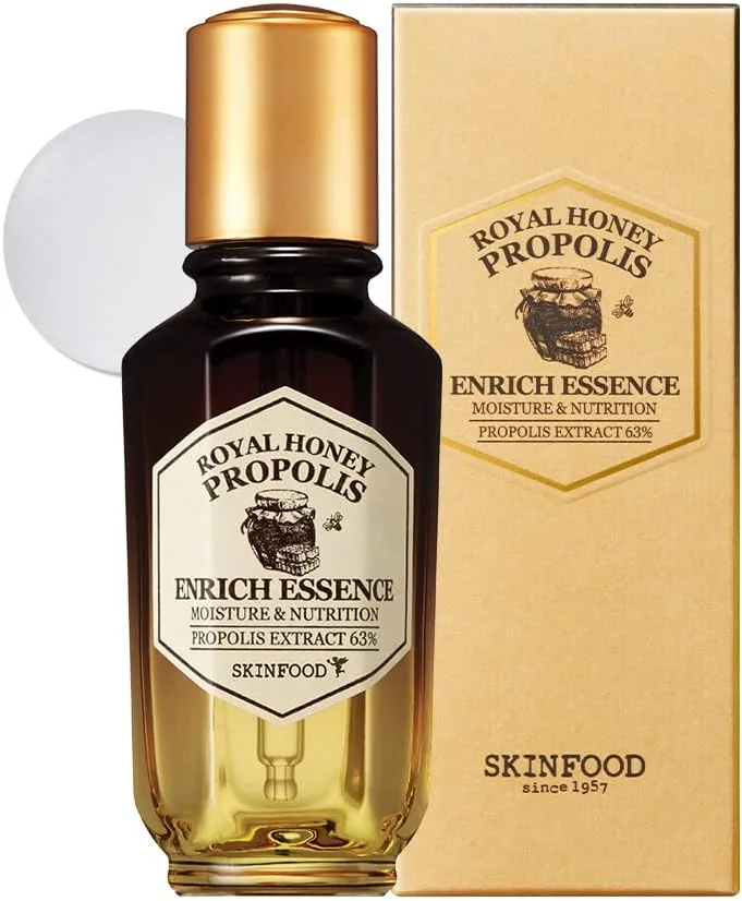 SKINFOOD 1957 SKINFOOD Royal Honey Propolis Enrich Essence - 63% Black Bee Propolis & 10% Royal Jelly Extract Face Serum - Propolis Se