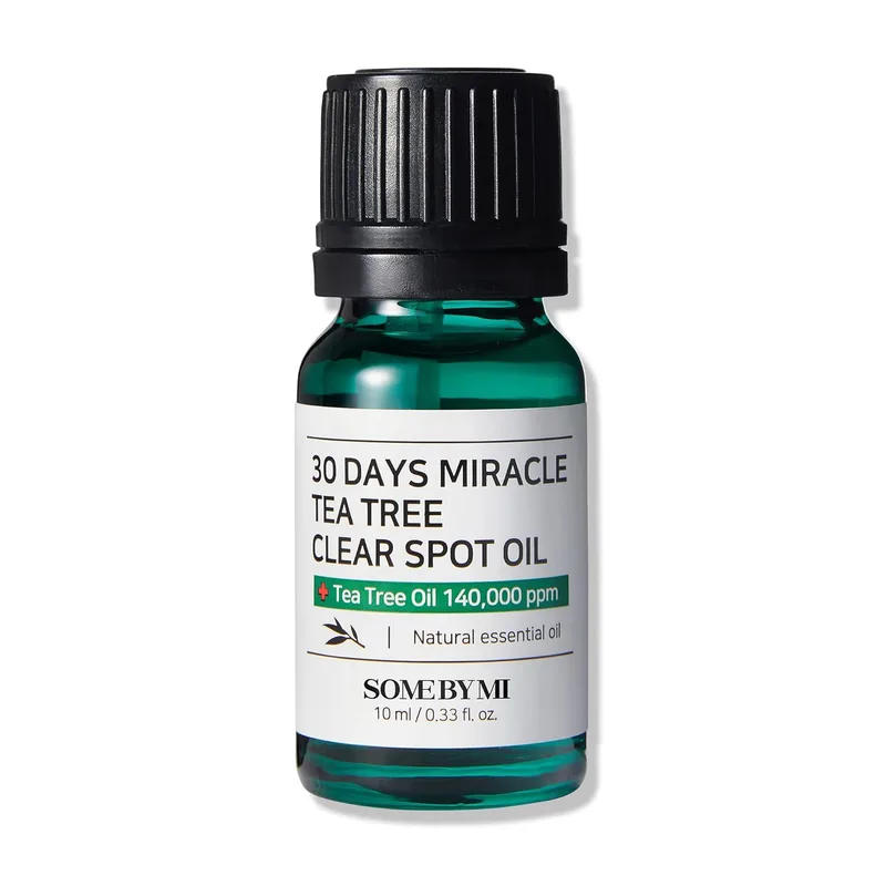 SOME BY MI SOME BY MI 30 Days Miracle Tea Tree Clear Spot Oil / 0.33Oz, 10ml / Made from Tea tree Leaf Water for Sensitive Skin/Moi