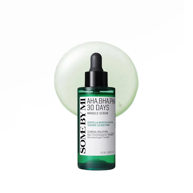SOME BY MI SOME BY MI AHA BHA PHA 30 Days Miracle Serum - 1.69oz, 50ml - Daily Centella Ampoule Serum with Niacinamide for Soothing
