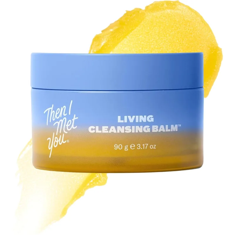 Then I Met You Then I Met You Living Cleansing Balm, Makeup Remover, Cleansing Oil, Face Cleanser, Melts Makeup & Sunscreen, Non-Stripp
