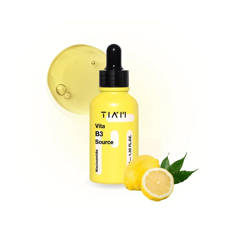 TIA'M TIAM Vita B3 Source Serum, Niacinamide 10% + Arbutin 2%, Charming Tone Maker Tone-Balancing Treatment for Uneven Skin To